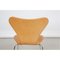 Sedie vintage in pelle color cognac patinata di Arne Jacobsen per Fritz Hansen, anni '90, set di 7, Immagine 25