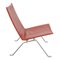 PK-22 Lounge Chair in Red Leather by Poul Kjærholm for Fritz Hansen, 2000s 2