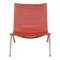 PK-22 Lounge Chair in Red Leather by Poul Kjærholm for Fritz Hansen, 2000s 1