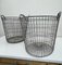 Vintage Industrial Storage Wire Baskets in Galvanized Iron, Set of 2 13