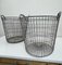 Vintage Industrial Storage Wire Baskets in Galvanized Iron, Set of 2, Image 13