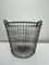 Vintage Industrial Storage Wire Baskets in Galvanized Iron, Set of 2 12