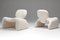 Djinn Easy Chairs and Ottoman by Olivier Mourgue for Airborne, 1960, Set of 3, Image 6