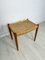 Vintage Danish Teak and Papercord 80A Stool by Niels Otto Møller for J.L. Møllers, 1950s 2