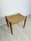 Vintage Danish Teak and Papercord 80A Stool by Niels Otto Møller for J.L. Møllers, 1950s, Image 2