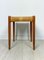 Vintage Danish Teak and Papercord 80A Stool by Niels Otto Møller for J.L. Møllers, 1950s 4