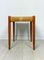 Vintage Danish Teak and Papercord 80A Stool by Niels Otto Møller for J.L. Møllers, 1950s, Image 4