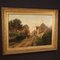 Artista francese, Paesaggio, 1899, Olio su tela, Immagine 9