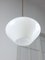 Lampe Mid-Century en Opaline Blanche et Laiton, Italie 4