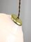 Mid-Century Italian Lamp in White Opaline and Brass, Image 7