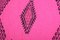 Anatolischer dekorativer Kelim-Kissenbezug aus rosa Wolle 2