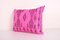 Fodera per cuscino decorativo Kilim in lana rosa anatolico, Immagine 3