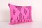 Anatolian Decorative Pink Wool Lumbar Kilim Cushion Cover 4