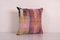 Turkish Decorative Square Striped Organic Wool Kilim Cushion Cover, Image 4