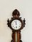 Antique Victorian Carved Walnut Banjo Clock Barometer, 1880 6