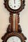 Antique Victorian Carved Walnut Banjo Clock Barometer, 1880 4