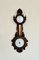 Antique Victorian Carved Walnut Banjo Clock Barometer, 1880 8