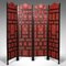 Vintage Art Deco Chinese Carved Screen, 1940, Image 3