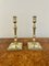 Antike George III Kerzenständer aus Messing, 1800, 2er Set 1