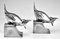 Art Deco Bronze Bird Bookends by C. Omin, 1925, Set of 2 5