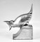 Art Deco Vogel Buchstützen aus Bronze von C. Omin, 1925, 2er Set 8