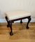 Antique Victorian Carved Mahogany Stool, 1880s, Image 2