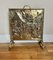 Antique Quality Brass Fire Screen by Ornate, 1920 1