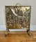 Antique Quality Brass Fire Screen by Ornate, 1920, Image 3