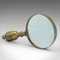 Antique English Magnifying Glass in Brass, 1910 3