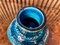 Italienische Rimini Blu Glasierte Keramikvase von Aldo Londi für Bitossi, 1950er 3