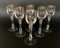 Vintage German Crystal Shot Glasses by Gallo, 1970, Set of 6 1