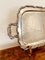 Large Antique Silver Plated Engraved Tea Tray, 1950 2
