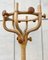 Italian Coat Stand in Wicker and Curved Wood, 1980s 2