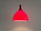 Red Murano Glass Pendant Lamp by Paolo Venini for Venini, Italy 1960s 8