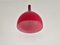 Red Murano Glass Pendant Lamp by Paolo Venini for Venini, Italy 1960s 3