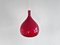 Lámpara colgante de cristal de Murano rojo de Paolo Venini para Venini, Italia años 60, Imagen 2