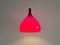 Lámpara colgante de cristal de Murano rojo de Paolo Venini para Venini, Italia años 60, Imagen 6