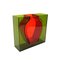 Dutch Red Vase Within a Green Vase, 1990s, Image 7