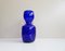 Vase aus kobaltblauem Glas, 1980er 1