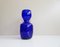 Vase en Verre Bleu Cobalt, 1980s 1