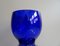 Vase en Verre Bleu Cobalt, 1980s 3