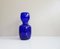 Vase aus kobaltblauem Glas, 1980er 10