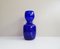 Vase en Verre Bleu Cobalt, 1980s 8