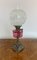 Antique Victorian Cranberry Glass Oil Table Lamp, 1870s 3