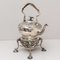 Englische Silberne Teekanne mit Ständer von T. Heming und S. Whitford 2