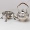 Englische Silberne Teekanne mit Ständer von T. Heming und S. Whitford 6