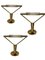 Brass & Glass Sconces, 1990s, Set of 3 1