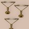 Brass & Glass Sconces, 1990s, Set of 3 2
