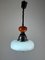 Italian Extendable Hanging Lamp in Ceramic and Glass, 1970s 1