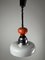 Lámpara colgante extensible italiana de cerámica y vidrio, años 70, Imagen 8